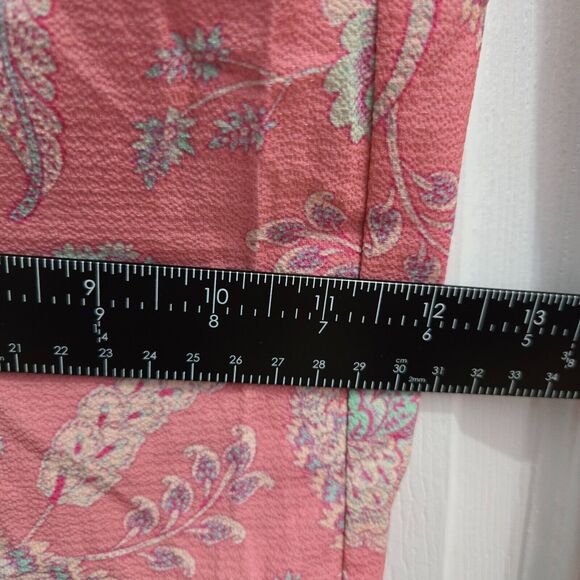 BooHoo Women 6 Paisley Print Wrap Strappy Wide Leg Jumpsuit NWT - Picture 16 of 16